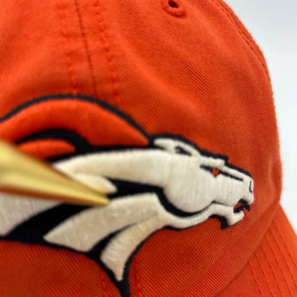 Denver Broncos Hat 47 Brand Franchise Mens L Orange Cotton Blend Sporty Retro